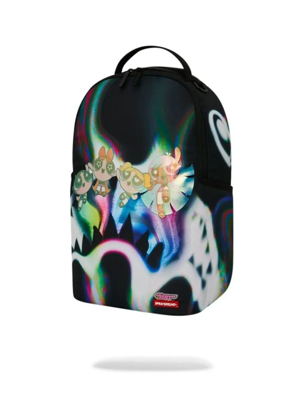 Sprayground Powerpuff Girls Rainbow Holo Shark Backpack NWT 18